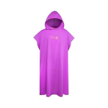 Imagem de Poncho De Surf Adulto Em Microfibra Com Capuz, Toalha De Troca, Manta 