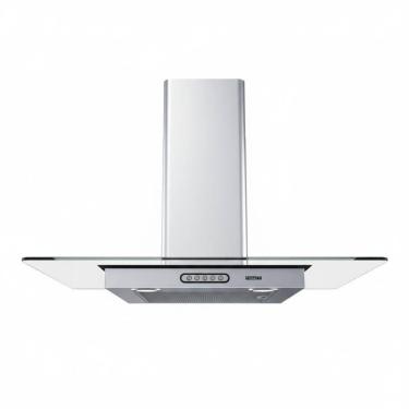 Imagem de Coifa De Parede 80cm Vidro Reto Duto Slim Fogatti Inox 110V