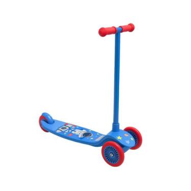 Imagem de Patinete Infantil Slim Azul Menino Astronauta 3 Rodinhas Até 50kg DM R
