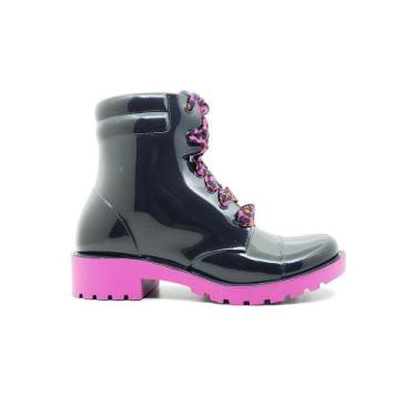 Imagem de Bota Coturno Petite Jolie Infantil PJ4995, 27, Preto, Pink