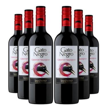 Imagem de KIT 6 Vinho Tinto Chileno Gato Negro Cabernet Sauvignon, 750ml