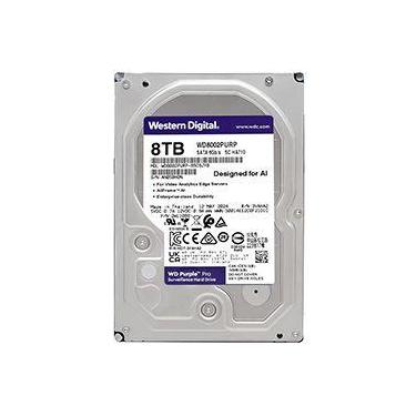 Imagem de HD Western Digital 8TB WD Purple Pro 3.5 SATA 3 7200RPM WD8002PURP Vig