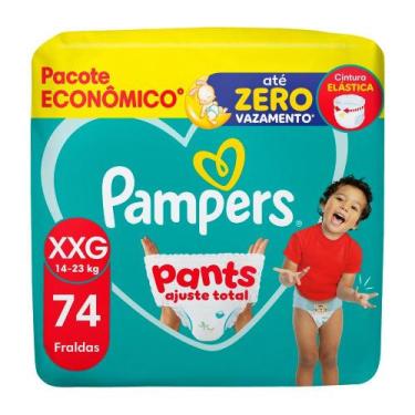 Imagem de Fralda Pampers Pants Ajuste Total Tamanho XXG com 74 Unidades Descartá