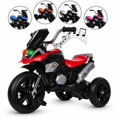 Imagem de Triciclo Infantil Passeio com Pedal 3 Rodas Brinquedo com Música e Som