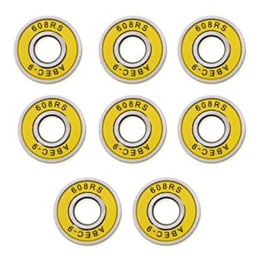 Imagem de Deevoka Rolamentos para Skate Abec-9, Patinete Do 608rs, Amarelo