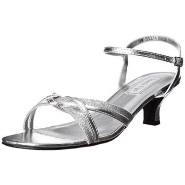 Imagem de Touch Ups Sandália feminina Melanie com tira no tornozelo, Prata, 38