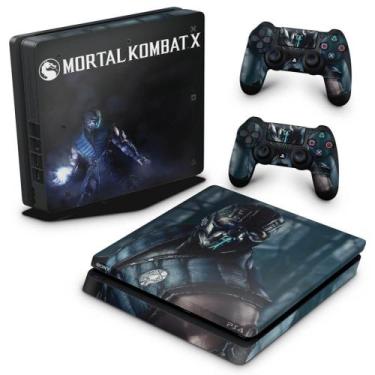 Imagem de Adesivo Compatível Ps4 Slim Skin - Mortal Kombat X - Sub Zero - Pop Ar
