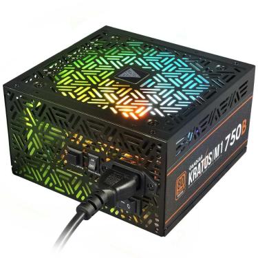 Imagem de Fonte 750W Gamdias Kratos - PFC Ativo - Eficiência 82% - 80 PLUS® Bronze - RGB - M1-750B