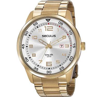 Imagem de Relógio Seculus Masculino Ref: 20802gpsvda1 Casual Dourado