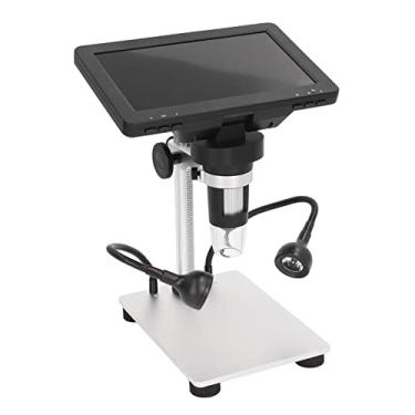 Imagem de Microscópio digital LCD, 10-40 mm 1200X ampliação liga de alumínio HD microscópio de reparo para projetos de microssoldagem