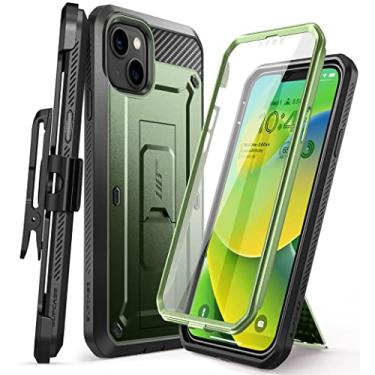 Imagem de SUPCASE Capa para iPhone 14 Plus com protetor de tela (Unicorn Beetle Pro), [suporte e clipe de cinto] [proteção de nível militar] Capa protetora resistente para iPhone 14 Plus, verde