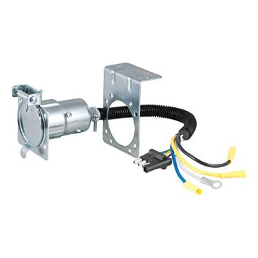 Imagem de CURT Adaptador de fiação de reboque 57185 de 4 vias de lado a 7 vias RV Blade