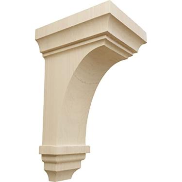 Imagem de Ekena Millwork CORW04X04X08JERW-CASE-5 10 cm L x 11 cm P x 20 cm A Pequeno Jefferson Wood Corbel, borracha (pacote com 2), 10 cm L x 10 x 2 unidades