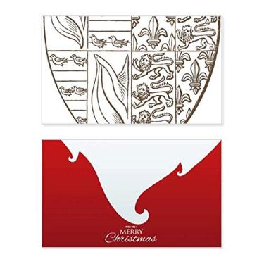 Imagem de Black White Art Shield Ilustration Pattern Holiday Holiday Merry Christmas Congrats Card Christmas Letter Message
