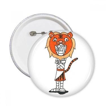 Imagem de Egito Múmia Horus Chapéu Tigre Pinos Redondos Emblema Decoração Roupas 5 peças Presente