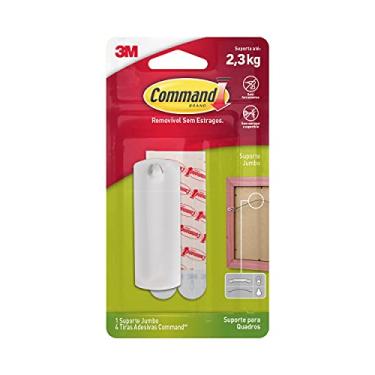 Imagem de Command, 3M, Suporte para Quadros, Adesivo Removível sem Estragos, Grande, Branco, 1 unidade