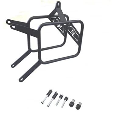 Imagem de Chapam Suporte Afastador de Alforges Traseira Aço Preto para Motocicleta