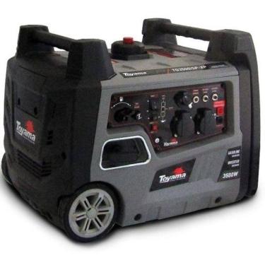 Imagem de Gerador de Energia à Gasolina 3,0 KVA Portátil Silencioso TG3500I Partida Manual TOYAMA