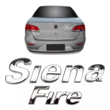 Imagem de Emblema Letreiro Para Mala Siena Fire Cromado 2001 A 2012