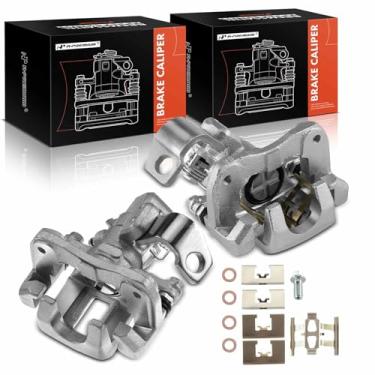Imagem de A-Premium Conjunto de pinça de freio a disco com suporte compatível com Acura CSX 2006-2011 ILX 2013-2018 Honda Civic 2006-2015 Traseira lateral 2-PC