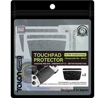 Imagem de TALONGAMES Touchpad Skin Compatible with PS5 Dualsense Edge Controller, Enhanced Texture for PlayStation,Pre-Cut,Easy to Apply,Easily Add Protection (Honeycomb Hex Black)