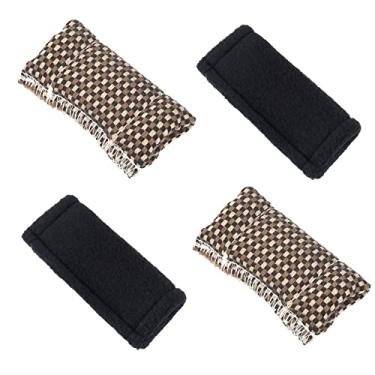 Imagem de ASUNFO Pacote com 4 limpadores de pano para tacos de bilhar, polidor, polidor, acessórios de mesa de sinuca, ferramentas de limpeza, marrom e preto