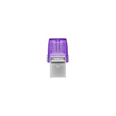 Imagem de Pen Drive 128GB Kingston DataTraveler microDuo 3C, USB-A/C 3.2 Gen 1, Leitura de 200MB/s - DTDUO3CG3/128GB