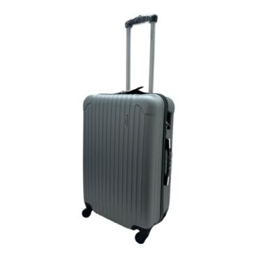 Imagem de Mala De Viagem Média ANAC Rígida Para 23 kg Com Rodas 360º E Cadeado Segredo. (A2M Cinza)