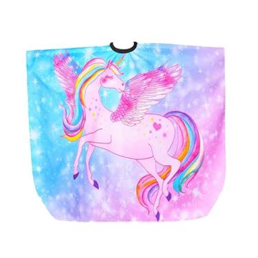 Imagem de Almencla Capa de barbeiro para salão de beleza, capa de corte de cabelo infantil, capa ajustável para corte de cabelo infantil, de corte de cabelo para