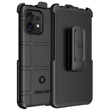 Imagem de Capa com clipe para Motorola Edge Plus (2023), Nakedcellphone Special Ops Tactical Armor Rugged Shield Capa protetora e [catraca giratória] Coldre com clipe de cinto para Moto Edge+ 5G - Preto