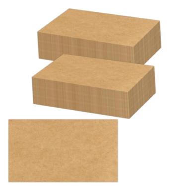 Imagem de Conjunto de 200 papéis cartolina em branco 5 x 9,5 cm – cartões pequenos e lisos para impressora, crie cartões de visita, embalagem de agradecimento, etiqueta de presente, artesanato em papel, carimbo