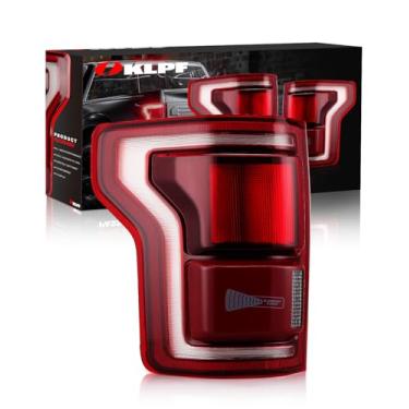 Imagem de OKLPF Luz traseira de LED com ponto cego compatível com Ford F150 F-150 F-150 2018 2018 2019 2020, substituição KL3Z13405B, conjunto de sinal de lâmpada de freio traseiro, inclui uma caixa luxuosa,