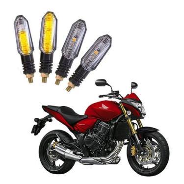 Imagem de Kit 4 Setas Sequenciais Pisca de Led Universal Modelo P50S Moto CB 650