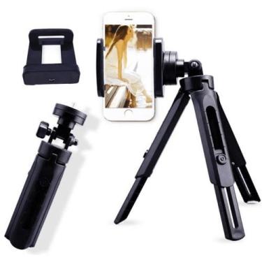 Imagem de Mini Tripé Portátil De Celular Ajustável Excelente Qualidade - 28cm - 