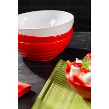 Imagem de Tigela Cumbuca Bowl Oriental Redondo 500ml Azul Linha Tendência Profis