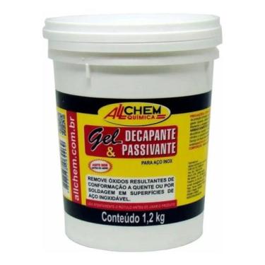 Imagem de Decapante passivante limpa solda gel para inox 1,2kg allchem