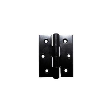Imagem de Dobradiça Comum Em Alumínio Preto 70 X 64 Mm Mk, Comum, Leve, Alumínio
