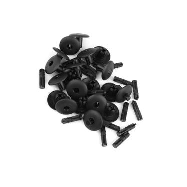 Imagem de VekAuto 20 peças de clipes de fixação de para-choque de rebite de plástico tipo pressão para acessórios automotivos Audi 4D0-807-300