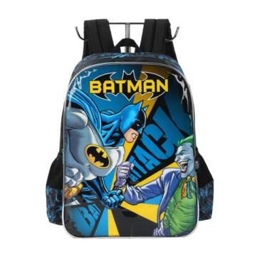 Imagem de Mochila Infantil Escolar Masculina de Costas Batman Original - Luxcel,