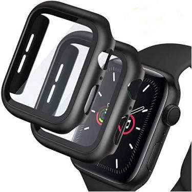 Imagem de Capa para Apple Watch Series 4 e Series 5 com protetor de tela de vidro temperado Buit de 40 mm
