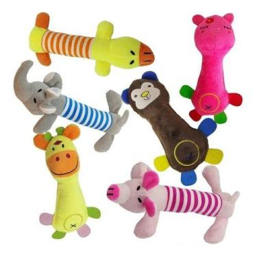 Imagem de Brinquedos Pet Atacado 14 Unidades Pelúcias Para Cães Gatos - Bacon Bo