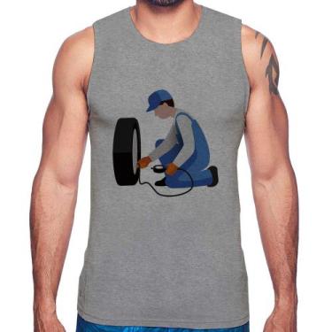 Imagem de Regata Borracharia - Foca na Moda, Cinza, GGG