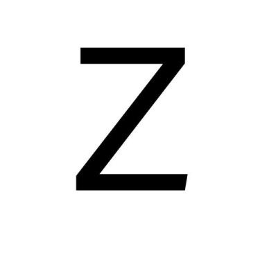 Imagem de Transfer - Letra Z - Preto - 1 unidade - Rizzo
