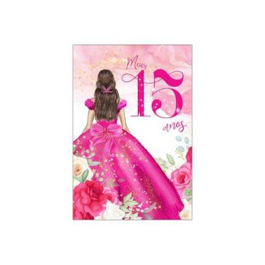 Imagem de Painel De Festa Vertical 1,50 x 2,20 - 15 Anos Princesa Pink 158 - Via