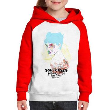 Imagem de Moletom Infantil Sou eu - Foca na Moda, Branco, Vermelho, 4