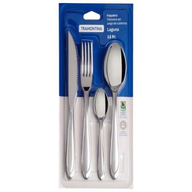 Imagem de Faqueiro 16 Peças Laguna Inox 66906/420 Tramontina, Inox, 16