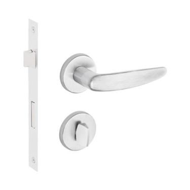 Imagem de Fechadura vert 2 55mm Banheiro Cromo Escovada imab