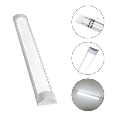 Imagem de Luminária Tubular Led branco frio 40w 120cm Sobrepor Slim Linear - LSF