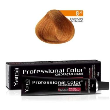 Imagem de Coloração Professional Color 8.4 Louro Claro Acobreado 60g - Yamá
