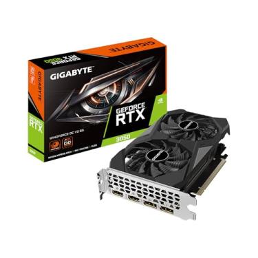 Imagem de GIGABYTE Placa gráfica GeForce RTX 3050 WINDFORCE OC V2 6G, 2 ventoinhas WINDFORCE, 6GB GDDR6 96-bit GDDR6, GV-N3050WF2OCV2-6GD placa gráfica